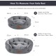 Bedsure Washable Cat Bed - 51 x 48 x 15 cm, Cat Bed Grey with Double-Sided Inner Cushion, Cat Sleeping Seat for Cats or Small Dogs Bedsure Washable Cat Bed - 51 x 48 x 15 cm, Cat Bed Grey with Double-Sided Inner Cushion, Cat Sleeping Seat for Cats or Small Dogs