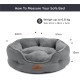 Bedsure Washable Cat Bed - 51 x 48 x 15 cm, Cat Bed Grey with Double-Sided Inner Cushion, Cat Sleeping Seat for Cats or Small Dogs Bedsure Washable Cat Bed - 51 x 48 x 15 cm, Cat Bed Grey with Double-Sided Inner Cushion, Cat Sleeping Seat for Cats or Small Dogs