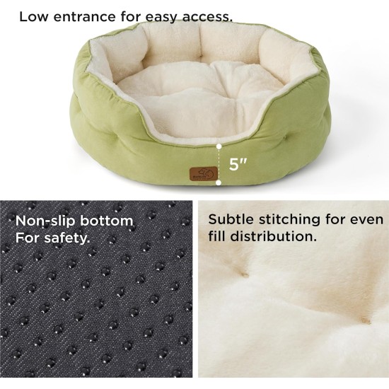 Bedsure Washable Cat Bed - 51 x 48 x 15 cm, Cat Bed Grey with Double-Sided Inner Cushion, Cat Sleeping Seat for Cats or Small Dogs Bedsure Washable Cat Bed - 51 x 48 x 15 cm, Cat Bed Grey with Double-Sided Inner Cushion, Cat Sleeping Seat for Cats or Small Dogs