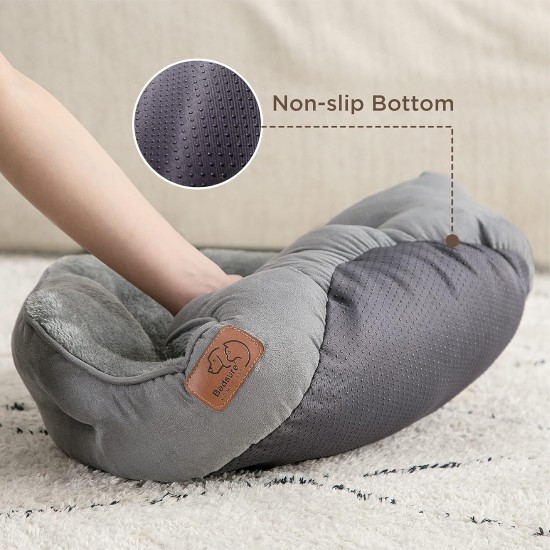 Bedsure Washable Cat Bed - 51 x 48 x 15 cm, Cat Bed Grey with Double-Sided Inner Cushion, Cat Sleeping Seat for Cats or Small Dogs Bedsure Washable Cat Bed - 51 x 48 x 15 cm, Cat Bed Grey with Double-Sided Inner Cushion, Cat Sleeping Seat for Cats or Small Dogs