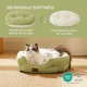 Bedsure Washable Cat Bed - 51 x 48 x 15 cm, Cat Bed Grey with Double-Sided Inner Cushion, Cat Sleeping Seat for Cats or Small Dogs Bedsure Washable Cat Bed - 51 x 48 x 15 cm, Cat Bed Grey with Double-Sided Inner Cushion, Cat Sleeping Seat for Cats or Small Dogs