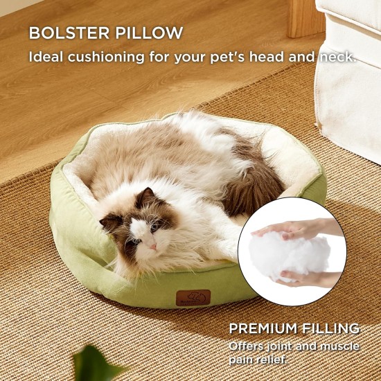 Bedsure Washable Cat Bed - 51 x 48 x 15 cm, Cat Bed Grey with Double-Sided Inner Cushion, Cat Sleeping Seat for Cats or Small Dogs Bedsure Washable Cat Bed - 51 x 48 x 15 cm, Cat Bed Grey with Double-Sided Inner Cushion, Cat Sleeping Seat for Cats or Small Dogs