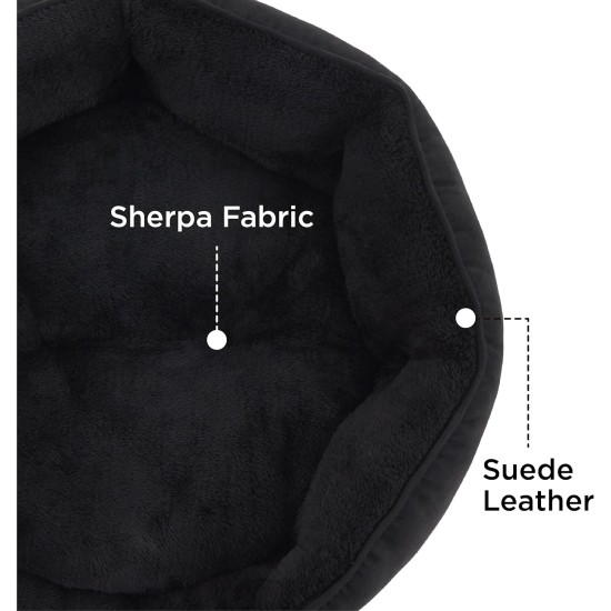 Bedsure Washable Cat Bed - 51 x 48 x 15 cm, Cat Bed Grey with Double-Sided Inner Cushion, Cat Sleeping Seat for Cats or Small Dogs Bedsure Washable Cat Bed - 51 x 48 x 15 cm, Cat Bed Grey with Double-Sided Inner Cushion, Cat Sleeping Seat for Cats or Small Dogs