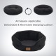 Bedsure Washable Cat Bed - 51 x 48 x 15 cm, Cat Bed Grey with Double-Sided Inner Cushion, Cat Sleeping Seat for Cats or Small Dogs Bedsure Washable Cat Bed - 51 x 48 x 15 cm, Cat Bed Grey with Double-Sided Inner Cushion, Cat Sleeping Seat for Cats or Small Dogs