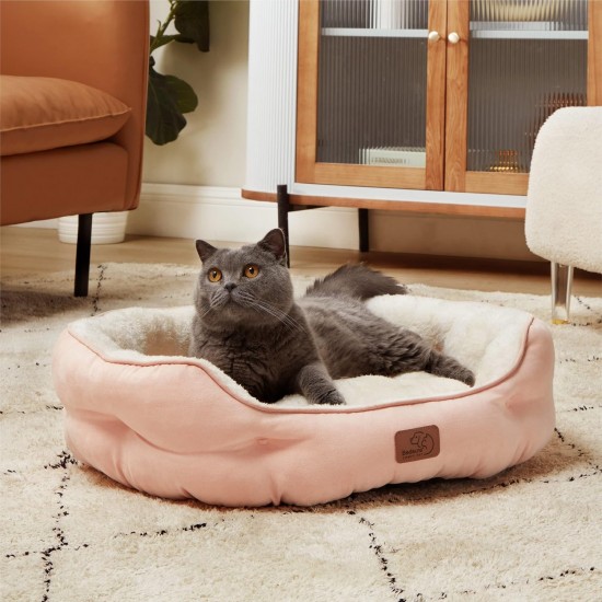 Bedsure Washable Cat Bed - 51 x 48 x 15 cm, Cat Bed Grey with Double-Sided Inner Cushion, Cat Sleeping Seat for Cats or Small Dogs Bedsure Washable Cat Bed - 51 x 48 x 15 cm, Cat Bed Grey with Double-Sided Inner Cushion, Cat Sleeping Seat for Cats or Small Dogs