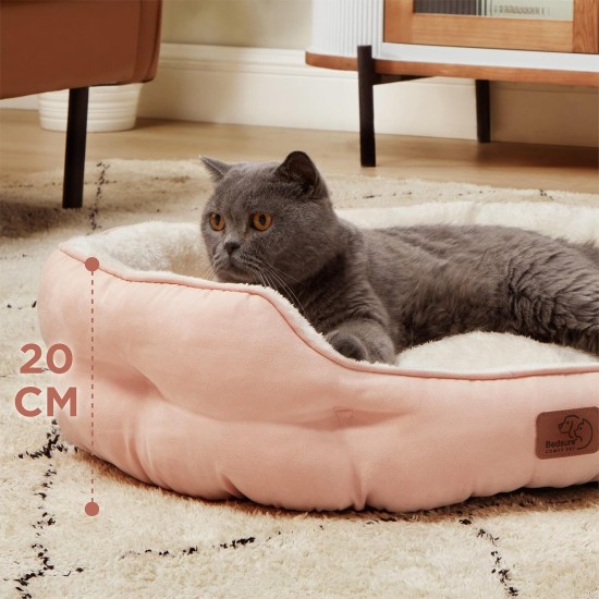 Bedsure Washable Cat Bed - 51 x 48 x 15 cm, Cat Bed Grey with Double-Sided Inner Cushion, Cat Sleeping Seat for Cats or Small Dogs Bedsure Washable Cat Bed - 51 x 48 x 15 cm, Cat Bed Grey with Double-Sided Inner Cushion, Cat Sleeping Seat for Cats or Small Dogs