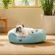 Bedsure Washable Cat Bed - 51 x 48 x 15 cm, Cat Bed Grey with Double-Sided Inner Cushion, Cat Sleeping Seat for Cats or Small Dogs Bedsure Washable Cat Bed - 51 x 48 x 15 cm, Cat Bed Grey with Double-Sided Inner Cushion, Cat Sleeping Seat for Cats or Small Dogs
