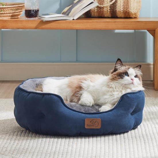 Bedsure Washable Cat Bed - 51 x 48 x 15 cm, Cat Bed Grey with Double-Sided Inner Cushion, Cat Sleeping Seat for Cats or Small Dogs Bedsure Washable Cat Bed - 51 x 48 x 15 cm, Cat Bed Grey with Double-Sided Inner Cushion, Cat Sleeping Seat for Cats or Small Dogs