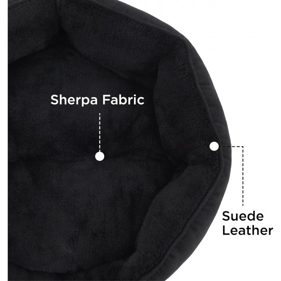 Bedsure Washable Cat Bed - 51 x 48 x 15 cm, Cat Bed Grey with Double-Sided Inner Cushion, Cat Sleeping Seat for Cats or Small Dogs Bedsure Washable Cat Bed - 51 x 48 x 15 cm, Cat Bed Grey with Double-Sided Inner Cushion, Cat Sleeping Seat for Cats or Small Dogs