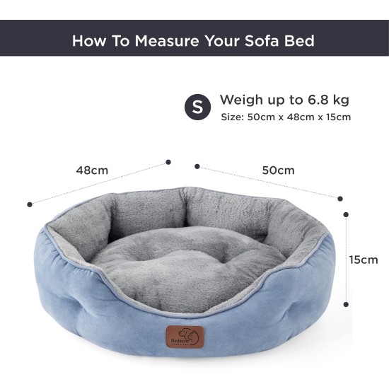 Bedsure Washable Cat Bed - 51 x 48 x 15 cm, Cat Bed Grey with Double-Sided Inner Cushion, Cat Sleeping Seat for Cats or Small Dogs Bedsure Washable Cat Bed - 51 x 48 x 15 cm, Cat Bed Grey with Double-Sided Inner Cushion, Cat Sleeping Seat for Cats or Small Dogs