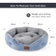 Bedsure Washable Cat Bed - 51 x 48 x 15 cm, Cat Bed Grey with Double-Sided Inner Cushion, Cat Sleeping Seat for Cats or Small Dogs Bedsure Washable Cat Bed - 51 x 48 x 15 cm, Cat Bed Grey with Double-Sided Inner Cushion, Cat Sleeping Seat for Cats or Small Dogs
