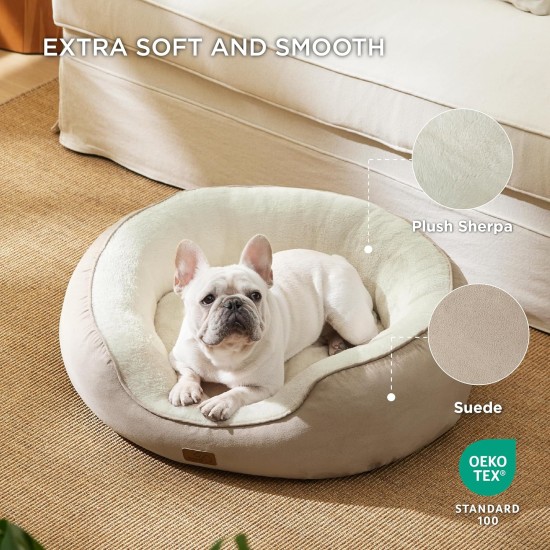 Bedsure Washable Cat Bed - 51 x 48 x 15 cm, Cat Bed Grey with Double-Sided Inner Cushion, Cat Sleeping Seat for Cats or Small Dogs Bedsure Washable Cat Bed - 51 x 48 x 15 cm, Cat Bed Grey with Double-Sided Inner Cushion, Cat Sleeping Seat for Cats or Small Dogs
