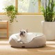Bedsure Washable Cat Bed - 51 x 48 x 15 cm, Cat Bed Grey with Double-Sided Inner Cushion, Cat Sleeping Seat for Cats or Small Dogs Bedsure Washable Cat Bed - 51 x 48 x 15 cm, Cat Bed Grey with Double-Sided Inner Cushion, Cat Sleeping Seat for Cats or Small Dogs