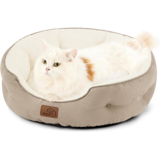 Bedsure Washable Cat Bed - 51 x 48 x 15 cm, Cat Bed Grey with Double-Sided Inner Cushion, Cat Sleeping Seat for Cats or Small Dogs Bedsure Washable Cat Bed - 51 x 48 x 15 cm, Cat Bed Grey with Double-Sided Inner Cushion, Cat Sleeping Seat for Cats or Small Dogs