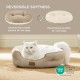 Bedsure Washable Cat Bed - 51 x 48 x 15 cm, Cat Bed Grey with Double-Sided Inner Cushion, Cat Sleeping Seat for Cats or Small Dogs Bedsure Washable Cat Bed - 51 x 48 x 15 cm, Cat Bed Grey with Double-Sided Inner Cushion, Cat Sleeping Seat for Cats or Small Dogs