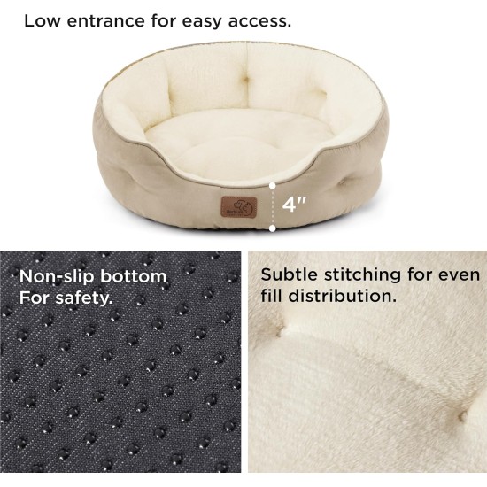 Bedsure Washable Cat Bed - 51 x 48 x 15 cm, Cat Bed Grey with Double-Sided Inner Cushion, Cat Sleeping Seat for Cats or Small Dogs Bedsure Washable Cat Bed - 51 x 48 x 15 cm, Cat Bed Grey with Double-Sided Inner Cushion, Cat Sleeping Seat for Cats or Small Dogs