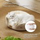 Bedsure Washable Cat Bed - 51 x 48 x 15 cm, Cat Bed Grey with Double-Sided Inner Cushion, Cat Sleeping Seat for Cats or Small Dogs Bedsure Washable Cat Bed - 51 x 48 x 15 cm, Cat Bed Grey with Double-Sided Inner Cushion, Cat Sleeping Seat for Cats or Small Dogs
