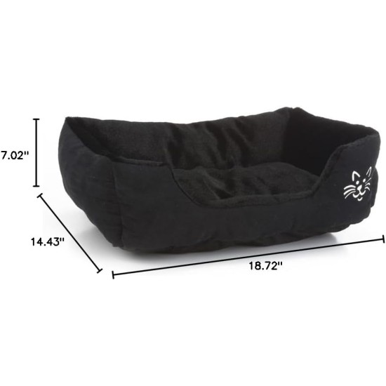 Beeztees Baboo Cat Bed, 48 x 37 x 18 cm, White Beeztees Baboo Cat Bed, 48 x 37 x 18 cm, White