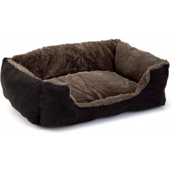 Beeztees Baboo Cat Rest Bed, 37 cm, Taupe/Black