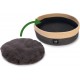 Beeztees Minus One Xana Cat Basket, Cat Bed, Cat Cushion, Dark Grey/Brown, 45 x 45 x 14 cm Beeztees Minus One Xana Cat Basket, Cat Bed, Cat Cushion, Dark Grey/Brown, 45 x 45 x 14 cm