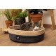 Beeztees Minus One Xana Cat Basket, Cat Bed, Cat Cushion, Dark Grey/Brown, 45 x 45 x 14 cm Beeztees Minus One Xana Cat Basket, Cat Bed, Cat Cushion, Dark Grey/Brown, 45 x 45 x 14 cm
