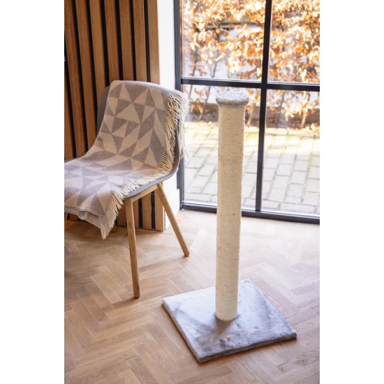 Beeztees Scratch Post Gina with Footprint, Extra Large, 40 x 40 x 90 cm, Brown Beeztees Scratch Post Gina with Footprint, Extra Large, 40 x 40 x 90 cm, Brown