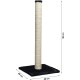 Beeztees Scratch Post Gina with Footprint, Extra Large, 40 x 40 x 90 cm, Brown Beeztees Scratch Post Gina with Footprint, Extra Large, 40 x 40 x 90 cm, Brown