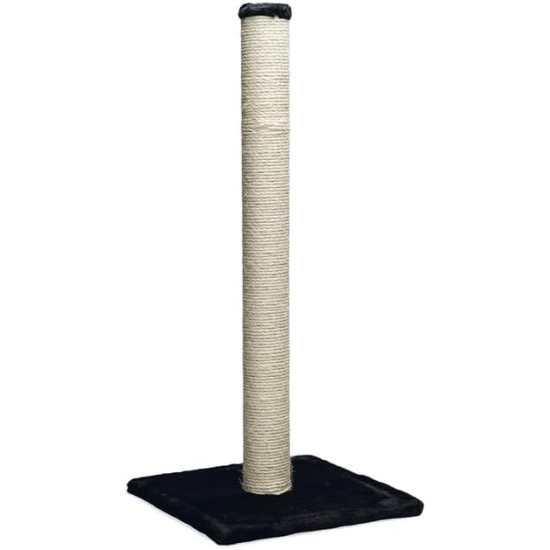 Beeztees Scratch Post Gina with Footprint, Extra Large, 40 x 40 x 90 cm, Brown Beeztees Scratch Post Gina with Footprint, Extra Large, 40 x 40 x 90 cm, Brown