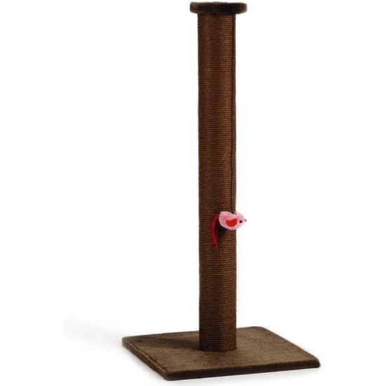 Beeztees Scratching Post Bruno, 40 x 40 x 90 cm, Brown Beeztees Scratching Post Bruno, 40 x 40 x 90 cm, Brown