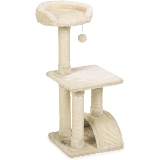 Beeztees Tanica Cat Scratching Post Grey 35 x 35 x 82 cm Beeztees Tanica Cat Scratching Post Grey 35 x 35 x 82 cm