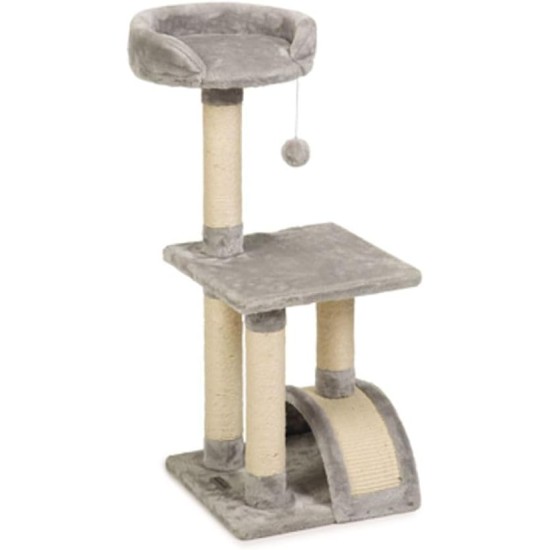 Beeztees Tanica Cat Scratching Post Grey 35 x 35 x 82 cm