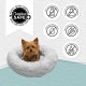 Best Friends by Sheri Original Calming Doughnut Luxury Faux Fur Oyster Dog Cat Bed Small (58x58cm) - Helps Pet Anxiety Relief Best Friends by Sheri Original Calming Doughnut Luxury Faux Fur Oyster Dog Cat Bed Small (58x58cm) - Helps Pet Anxiety Relief