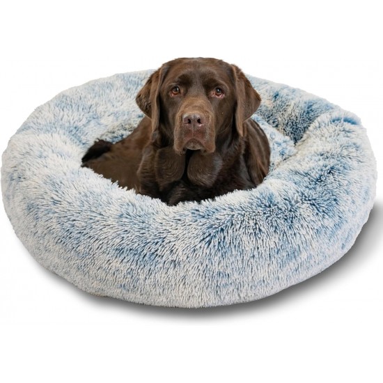 Best Friends by Sheri Original Calming Doughnut Luxury Faux Fur Oyster Dog Cat Bed Small (58x58cm) - Helps Pet Anxiety Relief Best Friends by Sheri Original Calming Doughnut Luxury Faux Fur Oyster Dog Cat Bed Small (58x58cm) - Helps Pet Anxiety Relief