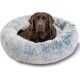Best Friends by Sheri Original Calming Doughnut Luxury Faux Fur Oyster Dog Cat Bed Small (58x58cm) - Helps Pet Anxiety Relief Best Friends by Sheri Original Calming Doughnut Luxury Faux Fur Oyster Dog Cat Bed Small (58x58cm) - Helps Pet Anxiety Relief