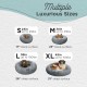 Best Friends by Sheri Original Calming Doughnut Luxury Faux Fur Oyster Dog Cat Bed Small (58x58cm) - Helps Pet Anxiety Relief Best Friends by Sheri Original Calming Doughnut Luxury Faux Fur Oyster Dog Cat Bed Small (58x58cm) - Helps Pet Anxiety Relief