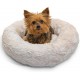 Best Friends by Sheri Original Calming Doughnut Luxury Faux Fur Oyster Dog Cat Bed Small (58x58cm) - Helps Pet Anxiety Relief Best Friends by Sheri Original Calming Doughnut Luxury Faux Fur Oyster Dog Cat Bed Small (58x58cm) - Helps Pet Anxiety Relief