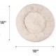 Best Friends by Sheri Original Calming Doughnut Luxury Faux Fur Oyster Dog Cat Bed Small (58x58cm) - Helps Pet Anxiety Relief Best Friends by Sheri Original Calming Doughnut Luxury Faux Fur Oyster Dog Cat Bed Small (58x58cm) - Helps Pet Anxiety Relief