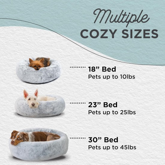 Best Friends by Sheri SnuggleSoft Faux Fur Rabbit Bed for Small Dogs and Cats 18" x 18", Brown Best Friends by Sheri SnuggleSoft Faux Fur Rabbit Bed for Small Dogs and Cats 18" x 18", Brown