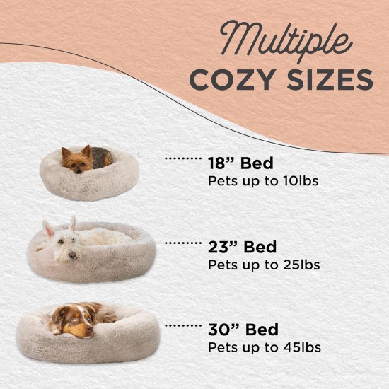Best Friends by Sheri SnuggleSoft Faux Fur Rabbit Bed for Small Dogs and Cats 18" x 18", Brown Best Friends by Sheri SnuggleSoft Faux Fur Rabbit Bed for Small Dogs and Cats 18" x 18", Brown