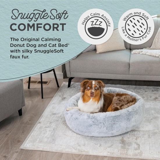 Best Friends by Sheri SnuggleSoft Faux Fur Rabbit Bed for Small Dogs and Cats 18" x 18", Brown Best Friends by Sheri SnuggleSoft Faux Fur Rabbit Bed for Small Dogs and Cats 18" x 18", Brown