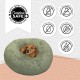 Best Friends by Sheri The Original Calming Donut Deluxe Fur Cat and Dog Bed, Navy, Large, 36" x 36"