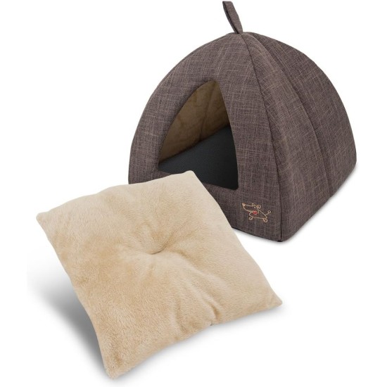 Best Pet Supplies Best Pet SuppliesPet Tent-Soft Bed for Dog and Cat, X-Large Brown Linen Best Pet Supplies Best Pet SuppliesPet Tent-Soft Bed for Dog and Cat, X-Large Brown Linen