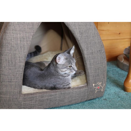 Best Pet Supplies Best Pet SuppliesPet Tent-Soft Bed for Dog and Cat, X-Large Brown Linen Best Pet Supplies Best Pet SuppliesPet Tent-Soft Bed for Dog and Cat, X-Large Brown Linen