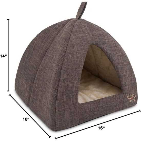 Best Pet Supplies Best Pet SuppliesPet Tent-Soft Bed for Dog and Cat, X-Large Brown Linen Best Pet Supplies Best Pet SuppliesPet Tent-Soft Bed for Dog and Cat, X-Large Brown Linen