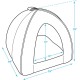 Best Pet Supplies Best Pet SuppliesPet Tent-Soft Bed for Dog and Cat, X-Large Brown Linen Best Pet Supplies Best Pet SuppliesPet Tent-Soft Bed for Dog and Cat, X-Large Brown Linen