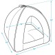 Best Pet Supplies Best Pet SuppliesPet Tent-Soft Bed for Dog and Cat, X-Large Brown Linen Best Pet Supplies Best Pet SuppliesPet Tent-Soft Bed for Dog and Cat, X-Large Brown Linen