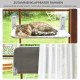 Bibykivn Cat Bed Window Foldable Hammock for Large Cats with Sturdy Suction Cups (Grey Plush + Mesh, 52 x 30 cm) Bibykivn Cat Bed Window Foldable Hammock for Large Cats with Sturdy Suction Cups (Grey Plush + Mesh, 52 x 30 cm)