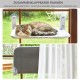 Bibykivn Cat Bed Window Folding Hammock, Cat Hammock, Cat Hammock Window, Kitten Hammock for Large Cats with Stable Suction Cups Hold (Grey Plush + Mesh, 52 x 30 cm) Bibykivn Cat Bed Window Folding Hammock, Cat Hammock, Cat Hammock Window, Kitten Hammock for Large Cats with Stable Suction Cups Hold (Grey Plush + Mesh, 52 x 30 cm)