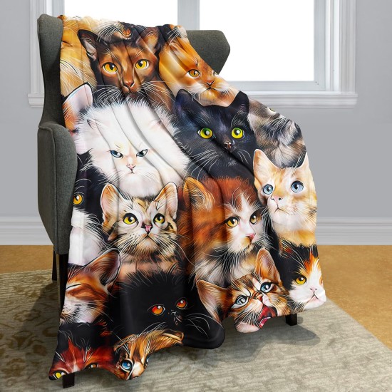 Blanket 150 x 200 cm Cuddly Blankets Soft Flannel Soft Fleece Blanket Cute Cats Breeding Collagen Pet Blanket 150 x 200 cm Cuddly Blankets Soft Flannel Soft Fleece Blanket Cute Cats Breeding Collagen Pet