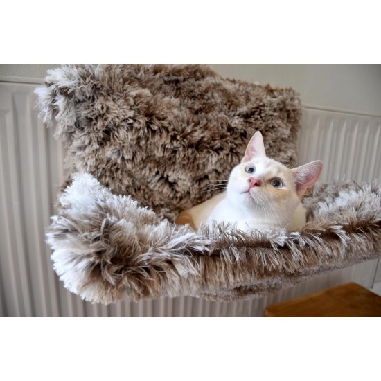 Bobby Poilu Cat Radiator Cave Soft with Hook, Beige, 47 x 30 x 25 cm Bobby Poilu Cat Radiator Cave Soft with Hook, Beige, 47 x 30 x 25 cm